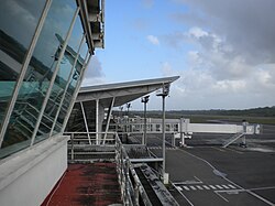 Côté aérodrome de l'aéroport