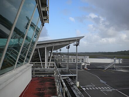 Boarding platform at Cayenne Airport