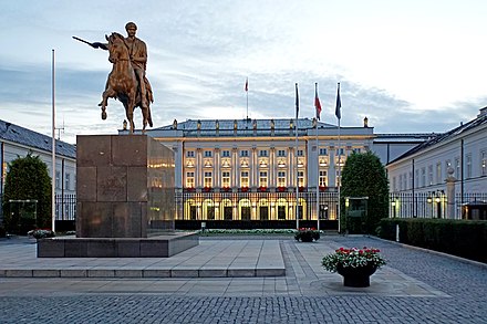 Voie royale de Varsovie : Palais présidentiel.