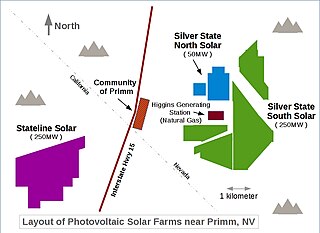 <span class="mw-page-title-main">Silver State South Solar Project</span> Photovoltaic power plant located in Clark County, Nevada,