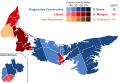 Prince Edward Island general election 1996 - Winning party vote by riding