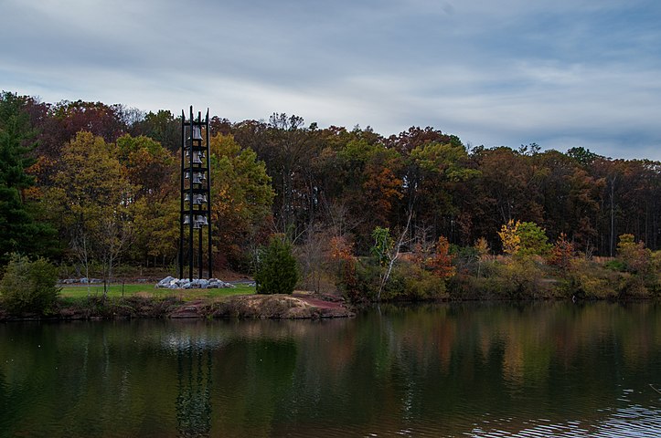 The Quarry Pond on campus