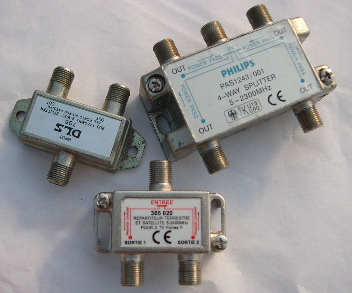 Répartiteur splitter TV 8 voies