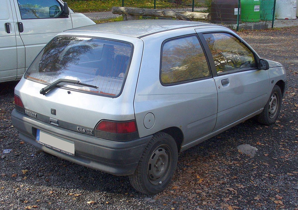 File:Renault Clio I Phase I Dreitürer 1.2 RN Heck.JPG - Wikimedia