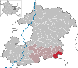 Läget för kommunen Renthendorf i Saale-Holzland-Kreis