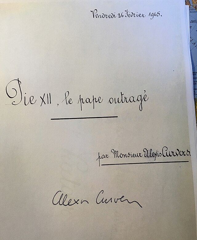 signature d'Alexis Curvers