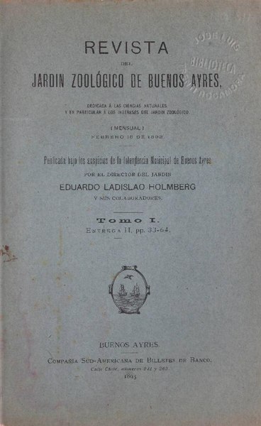 File:Revista del Jardín Zoológico de Buenos Ayres (Tomo I. Entrega II, pp. 33-64).pdf