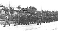 German PoWs march through Rezekne in July 1944. Rezekne 2 kara laika-3.jpg