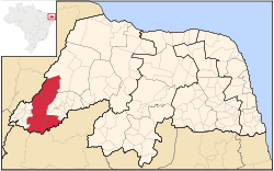 保杜斯費魯斯在巴西北里約格朗德州的位置