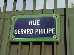 Gérard Philipe Street in Paris