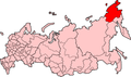 Чукотский АО на карте России
