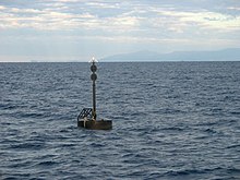 A buoy marking Yongala's wreck SS Yongala wreck.jpg