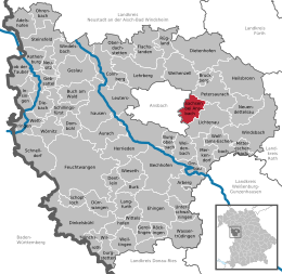 Sachsen bei Ansbach - Localizazion