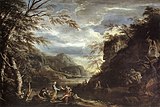 Речной пейзаж с Аполлоном и Кумской сивиллой. Ок. 1665. Холст, масло. Собрание Уоллеса, Лондон