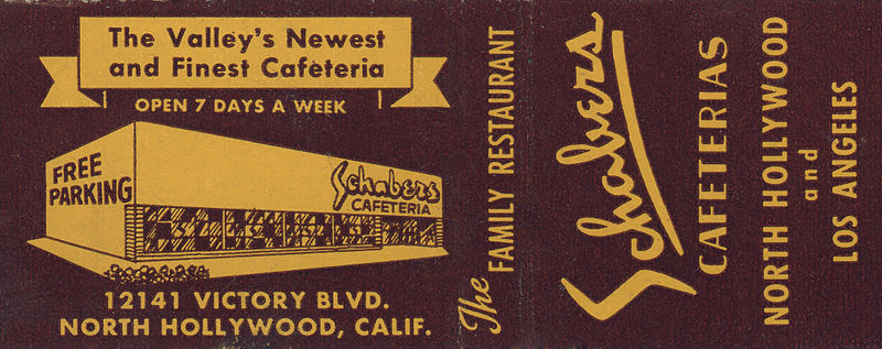 File:Schaber's cafeteria North Hollywood matchbook cover.jpg