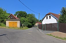 Sedlec-Prčice, Dvorce, side street.jpg