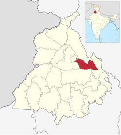 Shahid Bhagat Singh Nagar in Punjab (India).svg