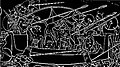 Морское сражение шердан, рисунок в храме Мединет-Абу
