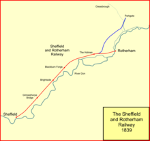 Sheffield and Rotherham Railway in 1839 Sheff&roth1839.png