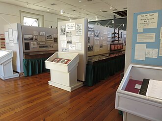 Museum displays on the second floor Shenandoah Valley Civil War Museum 2019e.jpg