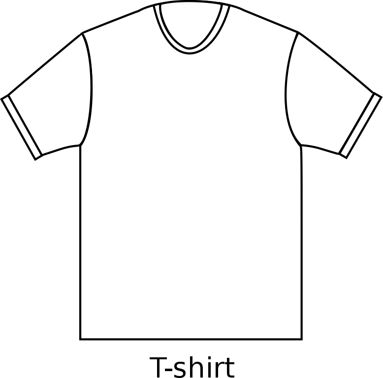 File:Shirt-type TShirt.svg - Wikimedia Commons