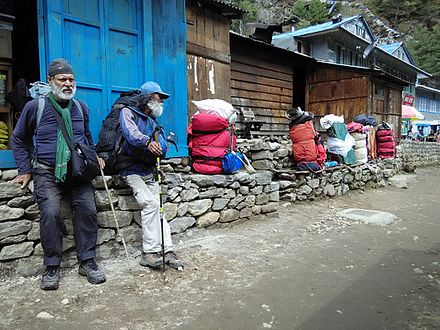 Short Rest point on Everest Base Trail
