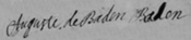 Firma de Augusta de Baden-Baden