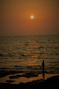 Silhoute at the Arabian Sea