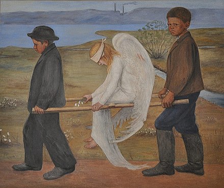 The Wounded Angel, Tampere Cathedral by Hugo Simberg (1873–1917)