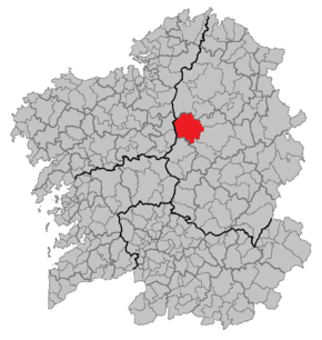 Localização de Friol na Galiza