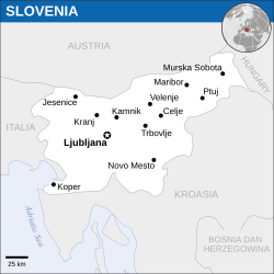 Lokasi Slovenia