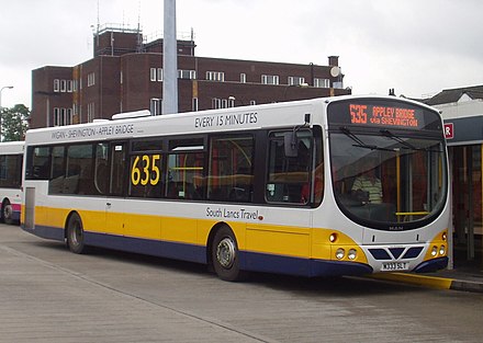 Wright Meridian bodied MAN NL273F at Wigan bus station in August 2009