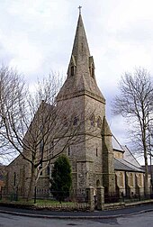 East Crompton, St James Church. Established 1847, this is one of Shaw and Crompton's parish churches, in the Diocese of Manchester.