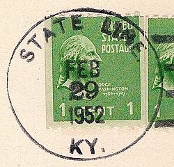 State Line KY Postmark (23 februari 1957) .jpg