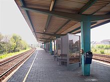 raylar ve kapalı merkezi platform