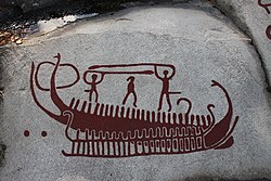 Petroglyph at Massleberg farm in Skee.