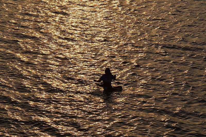 File:Sunset from Subarnarekha River.jpg