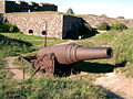 Russian coastal artillery gun