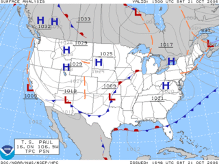 <span class="mw-page-title-main">Surface weather analysis</span> Type of weather map