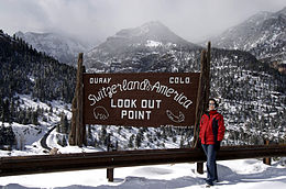 Switzerland of America sign on the Million Dollar Highway