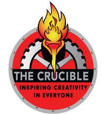 The Crucible is a 501(c)(3) non-profit arts education organization that fosters a collaboration of arts, industry, and community. The Crucible Logo.png