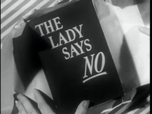 Beschreibung des Bildes The Lady Says No (Film von 1951) 01.png.