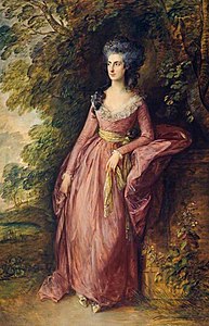 Doamna Hamilton Nisbet, de Thomas Gainsborough, sec. XVIII
