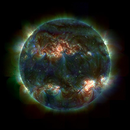 Full-disk mosaic of the million-degree Sun by TRACE.