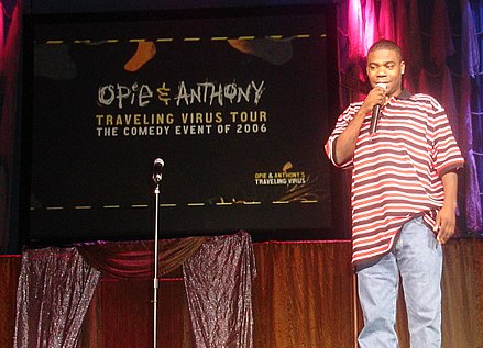 Morgan on stage during Opie and Anthony's Traveling Virus Comedy Tour in 2006