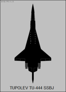 Tupolev Tu-444 vue de dessus silhouette.png