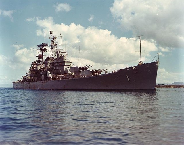 USS Boston underway in Guantanamo Bay on 10 January 1967