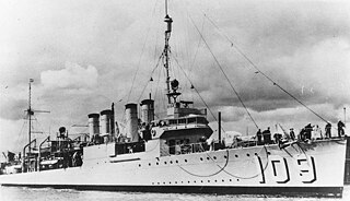 USS <i>Crane</i> Wickes-class destroyer