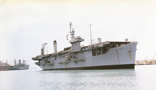 USNS Croatan (T-AKV 43) aviation transport, Okinawa, Japan May 1967 USS Croatan CV-25 as Aviation Transport USNS (T-AKV 43) May 1967.png