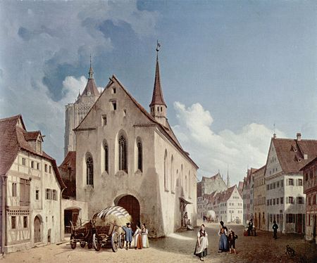 Ulm Barfüßerkirche 1839